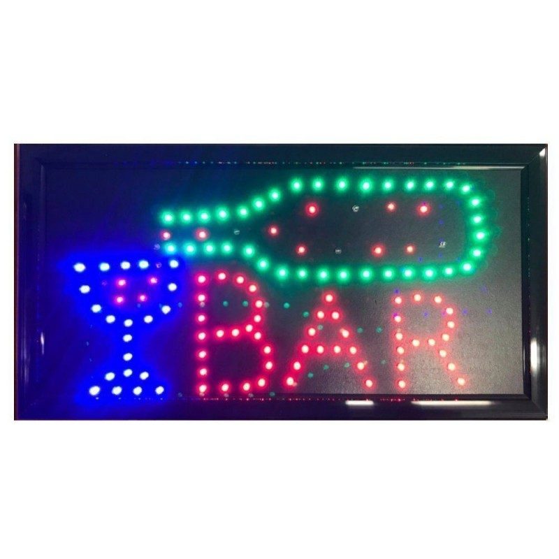 Insegna luminosa LED insegne luminose scritta elettrica negozi vetrina bar pub