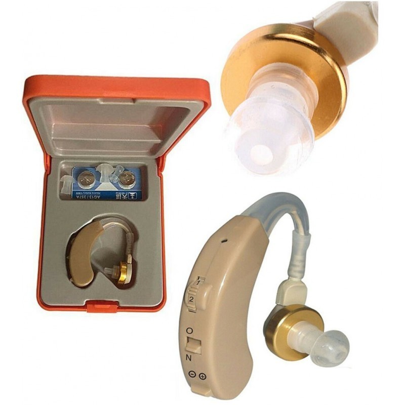 Hongu Apparecchio acustico auricolare amplificatore audio +2 batter...
