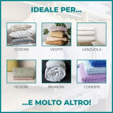 6 sacchetti buste salvaspazio armadio sottovuoto 50x60cm vestiti abiti Profumati