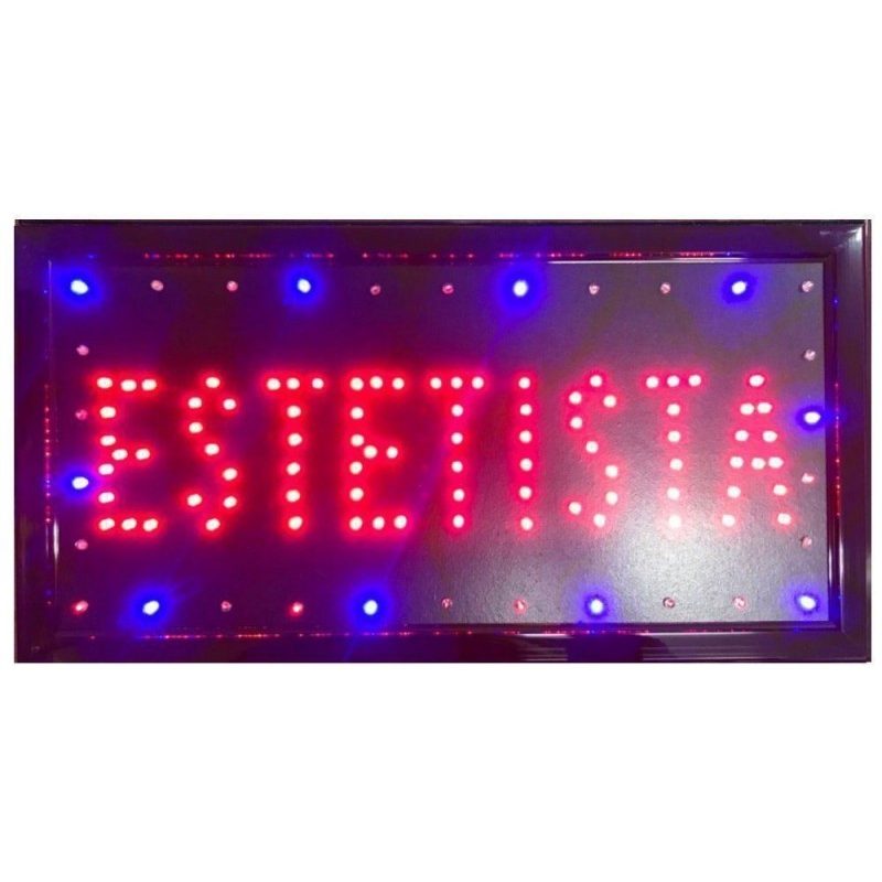 Insegna luminosa LED insegne luminose scritta elettrica negozi vetrina bar pub
