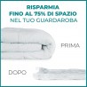 IRGE 6 sacchetti buste salvaspazio armadio sottovuoto 80x120 vestit...
