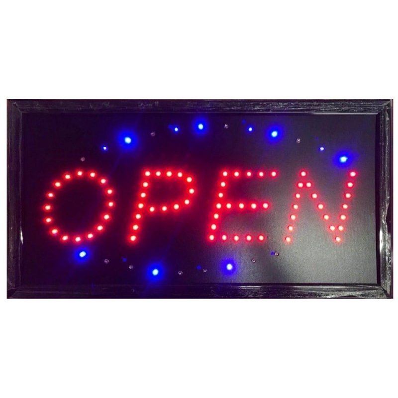 Insegna luminosa LED insegne luminose scritta elettrica negozi vetrina bar pub