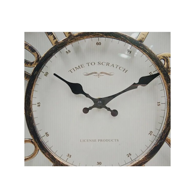 SWHONG Orologi da Parete blu Retrò Del Faro,Quarzo Non Ticchettio Orologio in Legno Alimentato a Batteria per il Bagno del Salone,12 Pollici