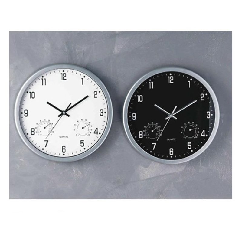 AD Trend Orologio da parete con igrometro e termometro 30cm per cuc...