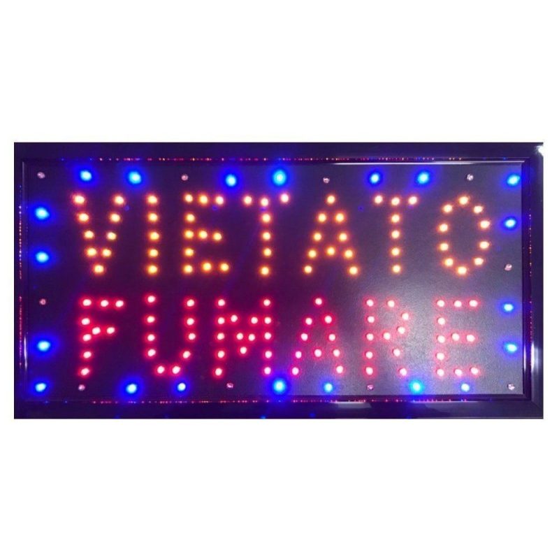 Insegna luminosa LED insegne luminose scritta elettrica negozi vetrina bar pub