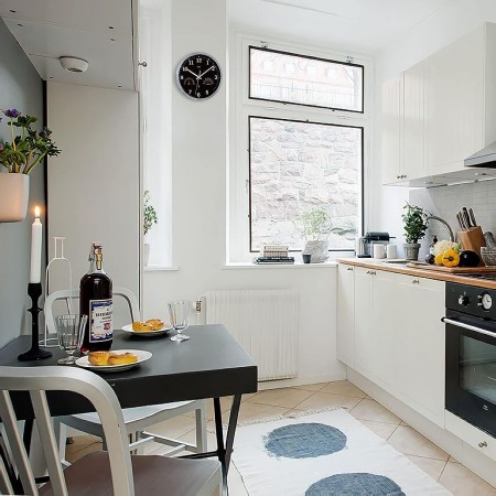 Orologio da parete con igrometro e termometro 30cm per cucina casa bianco e nero