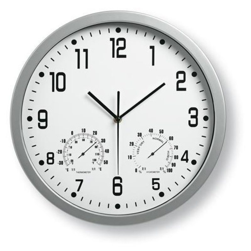 AD Trend Orologio da parete con igrometro e termometro 30cm per cuc...