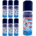 6 pz ghiaccio spray sport bomboletta 200ml Made in Italy traumi e contusioni