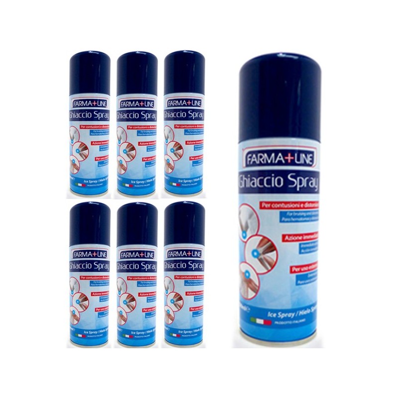 6 pz ghiaccio spray sport bomboletta 200ml Made in Italy traumi e contusioni