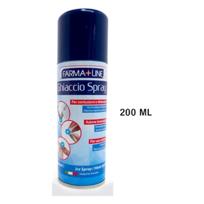 Farma+Line 6 pz ghiaccio spray sport bomboletta 200ml Made in Italy...