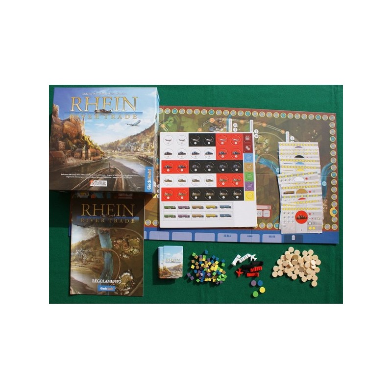 RHEIN RIVER TRADE Gioco da Tavolo Italiano Giochi Uniti ragazzi bam...
