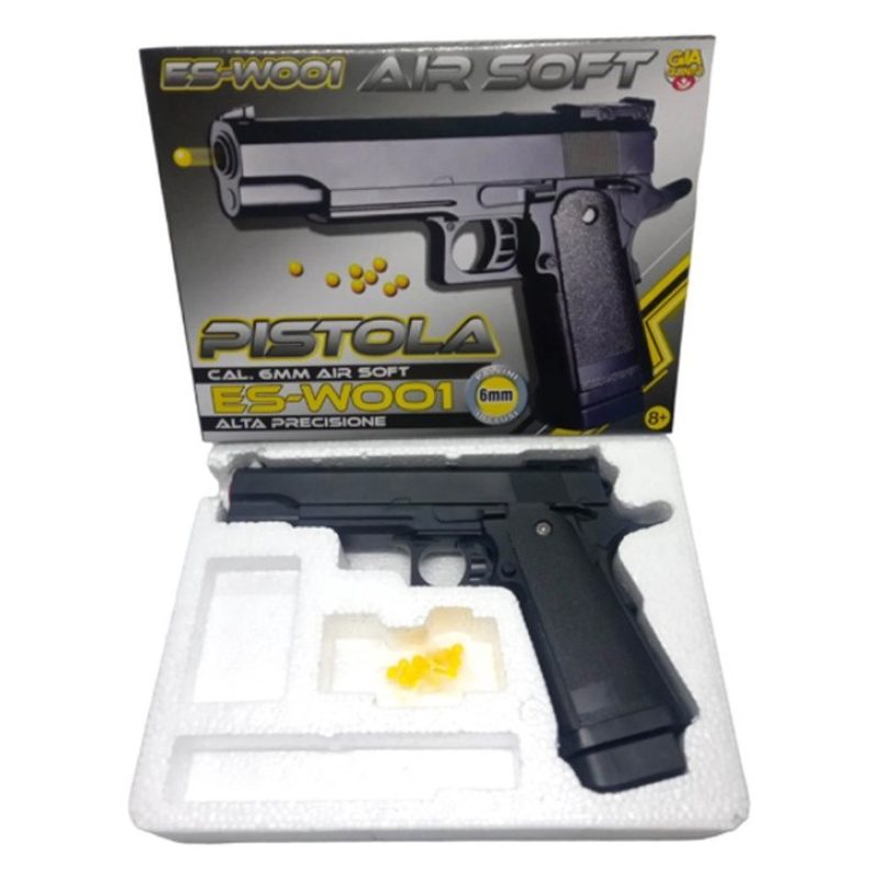 Giaquinto Pistola Giocattolo Spara Pallini 6mm AirSoft gioco bambin...
