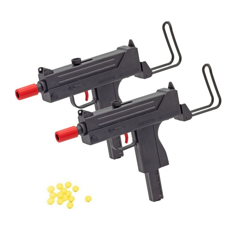Mitra Mitragliatrici 2PZ Giocattolo Spara Pallini 6mm AirSoft gioco bambini