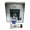 Set Regalo Uomo cofanetto Invincible PROFUMO SPRAY + DOPOBARBA PER LUI 100ml kit