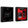 Hongu Set Regalo Uomo cofanetto Black Night PROFUMO SPRAY DOPOBARBA...