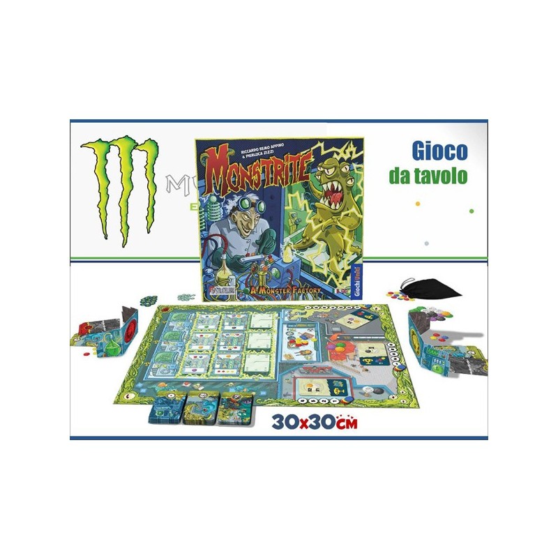 Giochi uniti MONSTRITE Gioco da Tavolo italiano società bambini rag...
