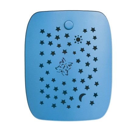 Materasso gonfiabile bambini con luci colorate proiettore 132x76x46 cm campeggio