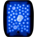 Materasso gonfiabile bambini con luci colorate proiettore 132x76x46 cm campeggio