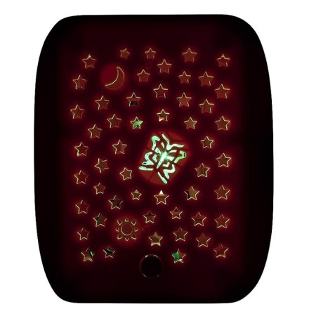 Materasso gonfiabile bambine con proiettore luci colorate 132x76x46 cm campeggio
