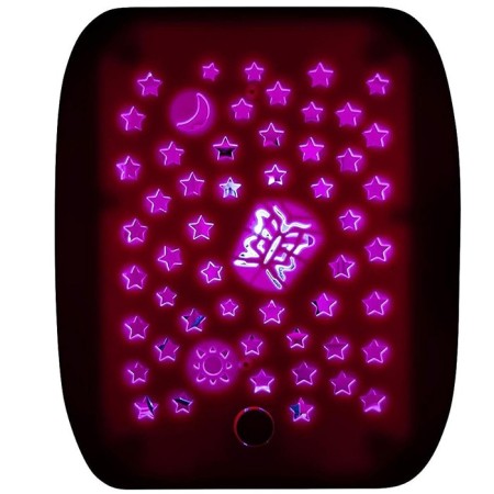 Materasso gonfiabile bambine con proiettore luci colorate 132x76x46 cm campeggio