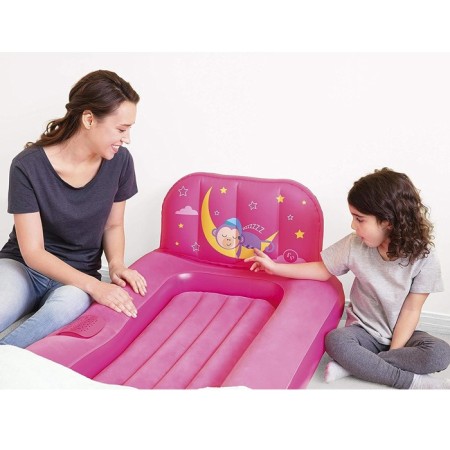 Materasso gonfiabile bambine con proiettore luci colorate 132x76x46 cm campeggio