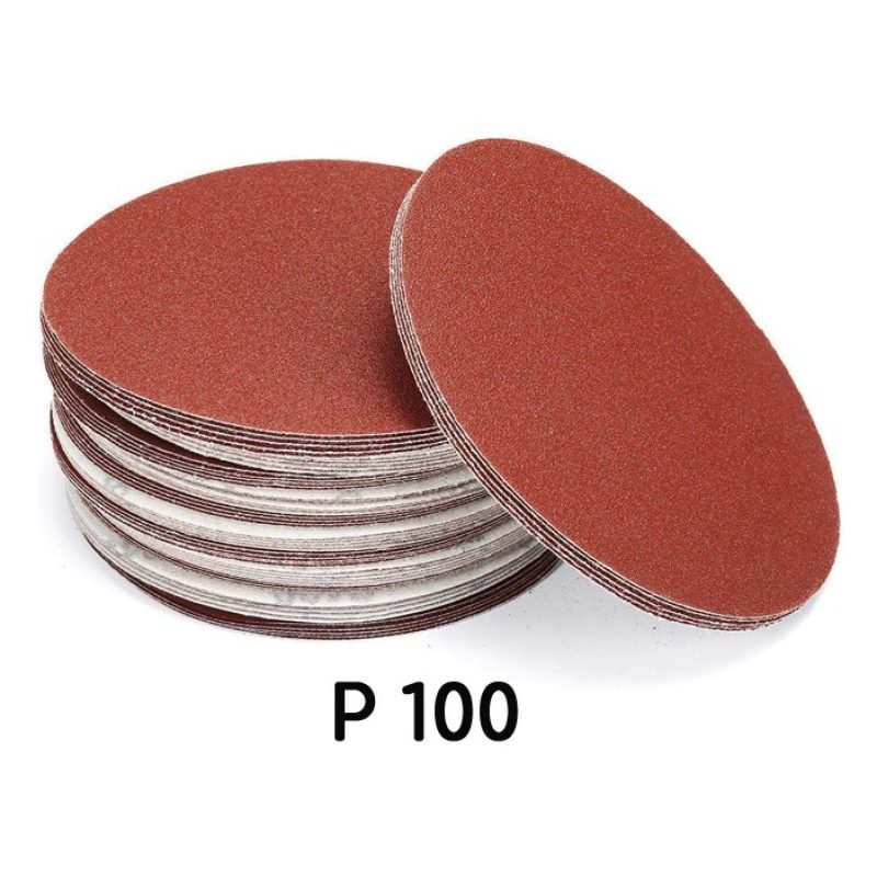 WeHome Dischi Abrasivi velcrati velcro 150mm no Foro Forati a Strap...