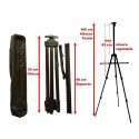 Cavalletto treppiedi pittura tela alluminino 160cm custodia borsa sacca