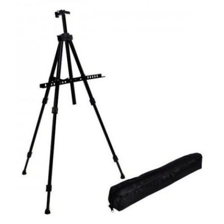 Cavalletto treppiedi pittura tela alluminino 160cm custodia borsa sacca