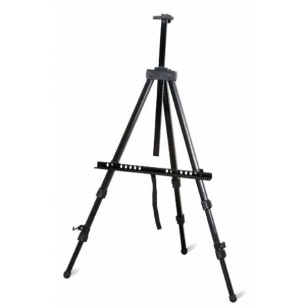 Cavalletto treppiedi pittura tela alluminino 160cm custodia borsa sacca