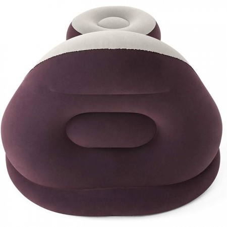 Poltrona Gonfiabile Floccata Cm 121X100X86 con Poggiapiedi Relax Casa Bestway