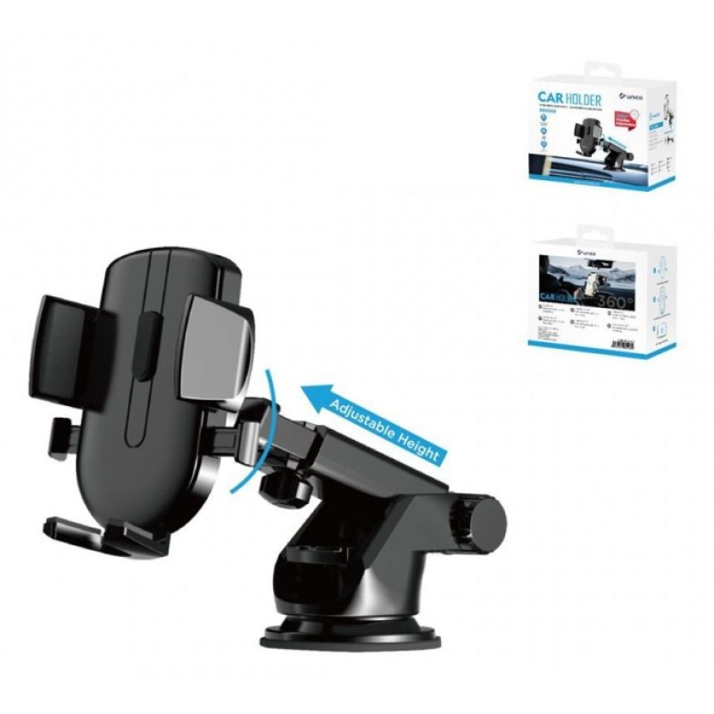 Unico Supporto auto universale ventosa per smartphone 360° regolabi...