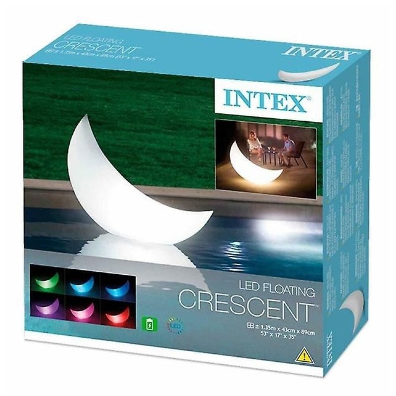 Intex Mezza luna luminosa cm 135 x 43 x 89 INTEX RGB luce colorata ...