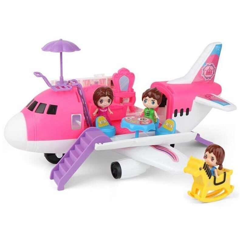 Joko Aereo Giocattolo per Bambine Aereoplano Apribile con 2 bambole...