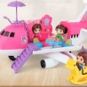 Joko Aereo Giocattolo per Bambine Aereoplano Apribile con 2 bambole...