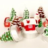 Hongu Candele natalizie 6 pezzi pigna innevata decorative casa con ...