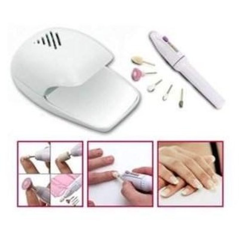 KIT FRESA UNGHIE ASCIUGA SMALTO MANI NAIL ART DECORAZIONE MANICURE PEDICURE