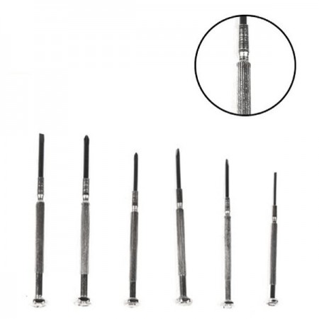 3x Kit Cacciaviti giravite precisione cellulare orologi 6 pezzi Set cacciavite