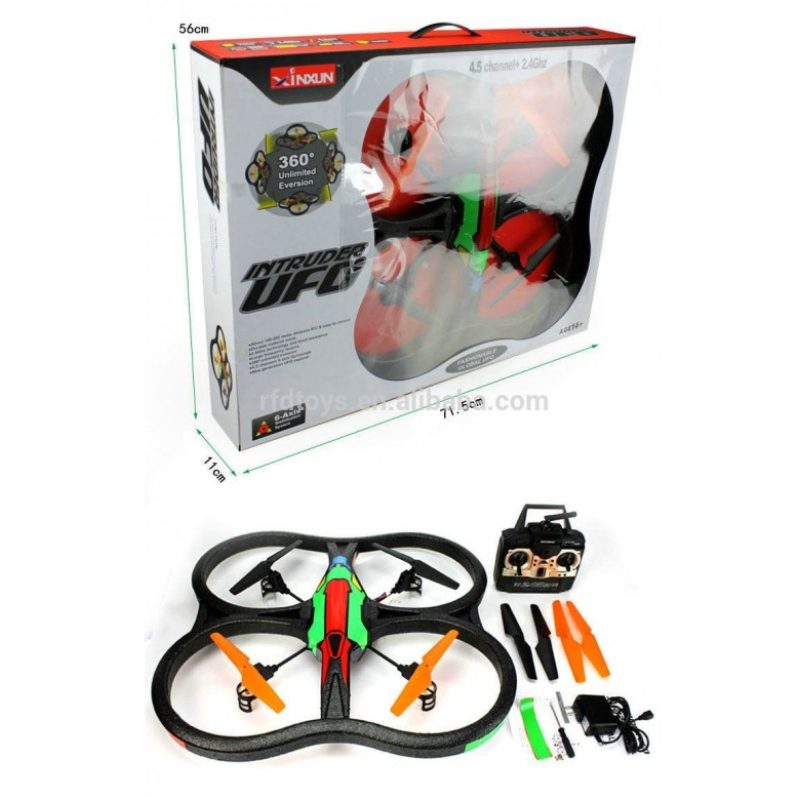 Drone EXPLORER batteria quadrirotore motore quattro eliche UFO radiocomandato