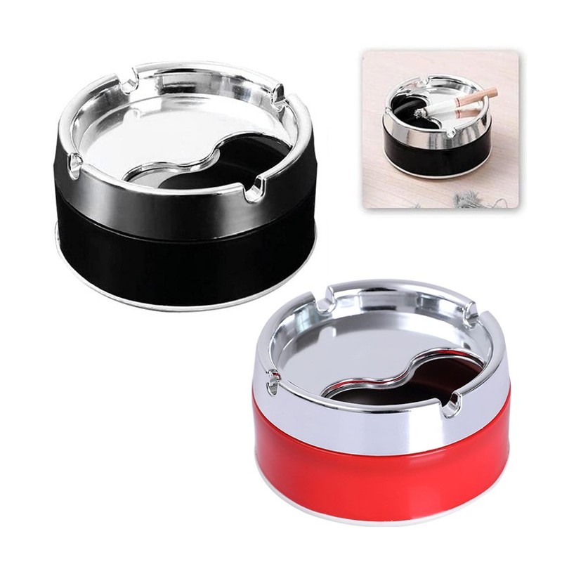 Posacenere Portacenere Rotondo Tondo 2pz Bar Pub Ristorante Balcone da Esterno