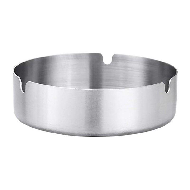 6 Posacenere Rotondi In Acciaio Inox - Per Bar, Ristoranti, Casa, Design Classico - Foto 10