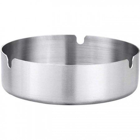 Posacenere/Portacenere in acciaio rotondo bar pub ristorante esterno 12pz 10cm