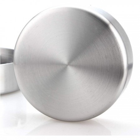Posacenere/Portacenere in acciaio rotondo bar pub ristorante esterno 12pz 10cm