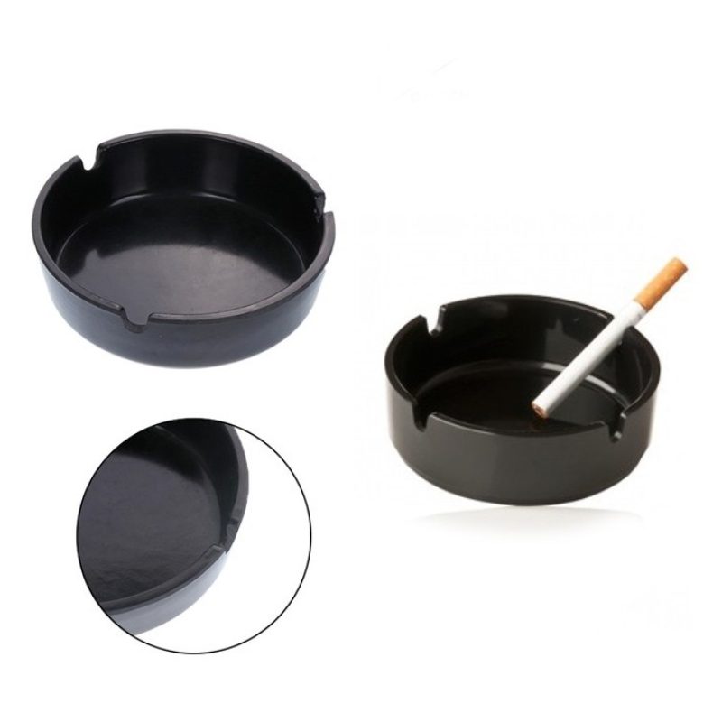 Kmt Style 12 posacenere portacenere rotondo nero plastica portatile...