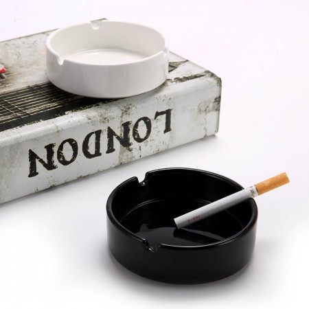 12 posacenere portacenere rotondo nero plastica portatile bar pub ristorante