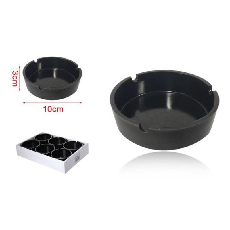 Kmt Style 12 posacenere portacenere rotondo nero plastica portatile...