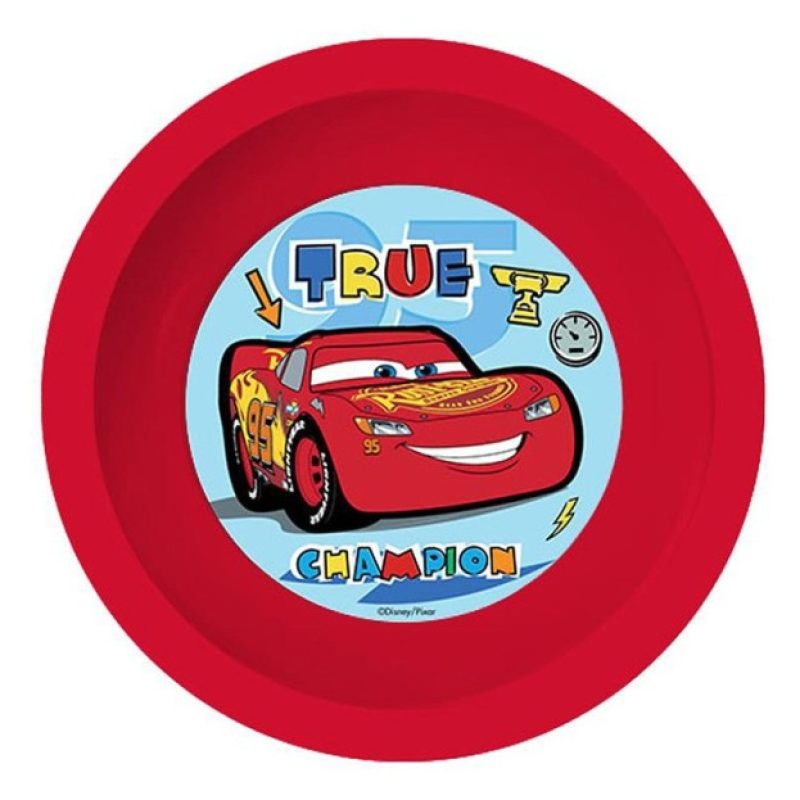 Diakakis Set pappa Cars 3PZ piatto ciotola tazza pranzo scuola bamb...