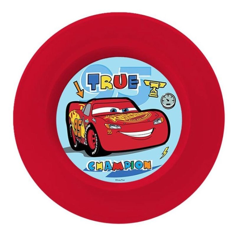 Diakakis Set pappa Cars 3PZ piatto ciotola tazza pranzo scuola bamb...