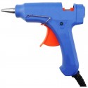 Pistola Grande colla a caldo 30 stick 11mm 60W elettrica blu LED interruttore