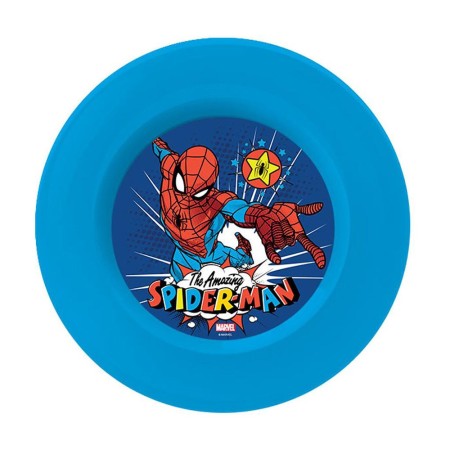 Set pappa da 3PZ Spiderman piatto ciotola tazza pranzo scuola bambini bicchiere