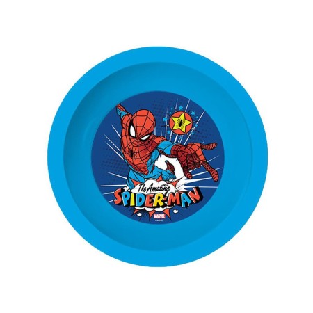 Set pappa da 3PZ Spiderman piatto ciotola tazza pranzo scuola bambini bicchiere
